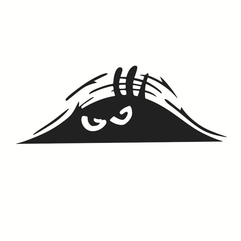 

ПЭТ автомобильные наклейки забавные выглядывающие монстры улыбка гнева водостойкие виниловые наклейки автомобильный Стайлинг милые наклейки украшения аксессуары