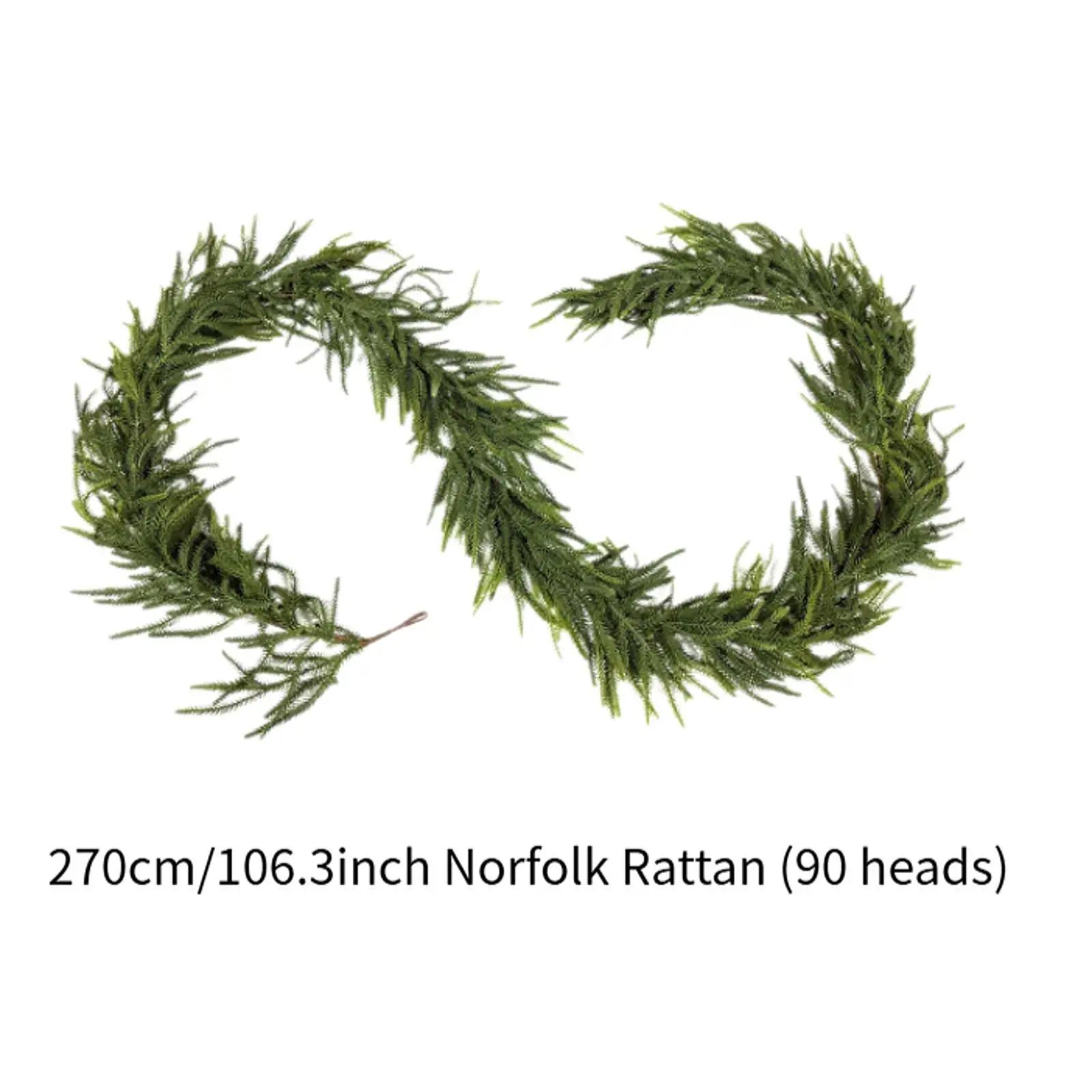 Рождественская гирлянда Norfolk Pine зеленый подвесной венок искусственная