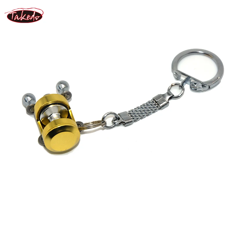 TAKEDO ST2 HOT SEAL Metal MINI Fishing Reel Keychain Car Keychain For Car Accessories Fishing Reel Shape Keychain