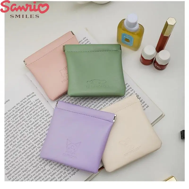 

Kawaii Sanrio, Hello Kitty Kuromi Cinnamoroll аниме мини кошелек сумка для денег сменный ключ наушники Кредитная карта сумка для хранения подарок для девушки