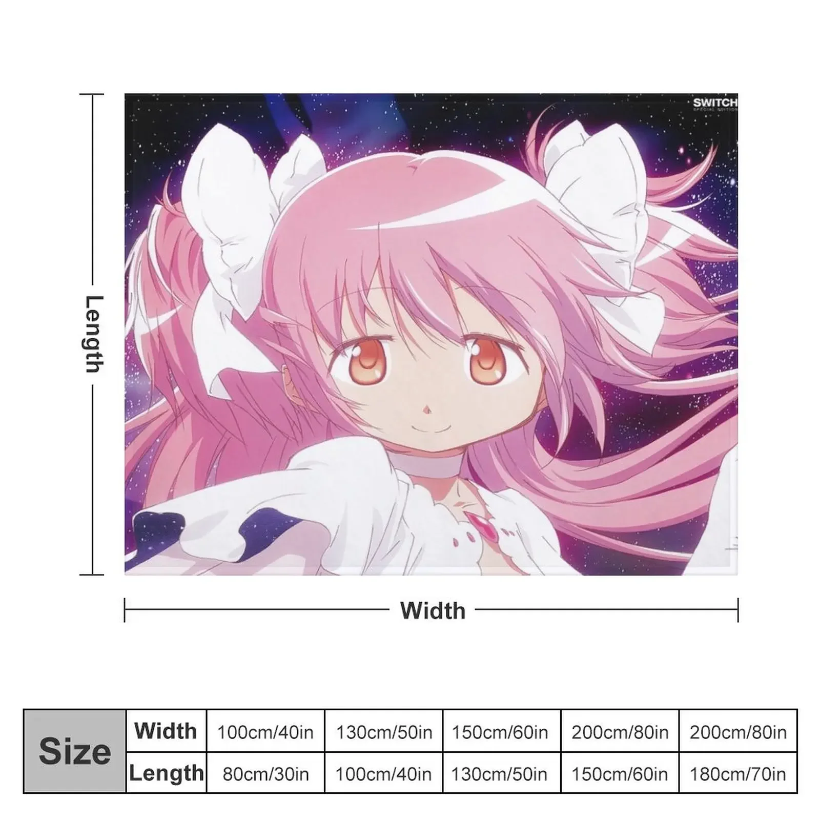 Плед godoka мягкое теплое одеяло в клетку для косплея аниме одеяла