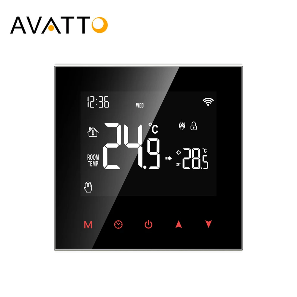 Умный Термостат AVATTO Tuya WiFi/ZigBee — Беспроводной Контроллер Электрического