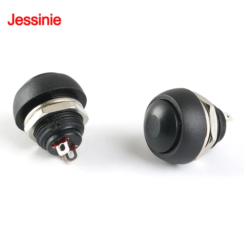 7 шт./партия водонепроницаемый кнопочный переключатель 12 мм В 1 А