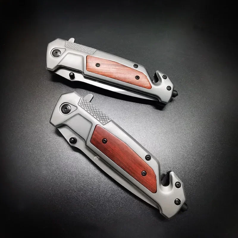 Многофункциональный высокопрочный стальной складной нож для улицы с зажимом