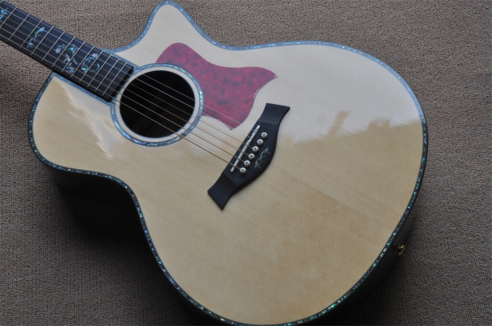 

Natural finish 41 Inches Solid Spruce top 916 Acoustic Guitar Ebony Fingerboard in stock 418