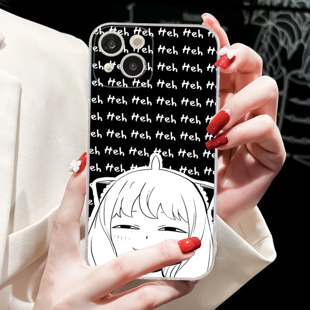 SPY FAMILY Anya Cute Phone Case For IPhone 16 15 8 7 6 6S Plus X SE XR XS 14 11 12 13 Mini Pro Max Mobile