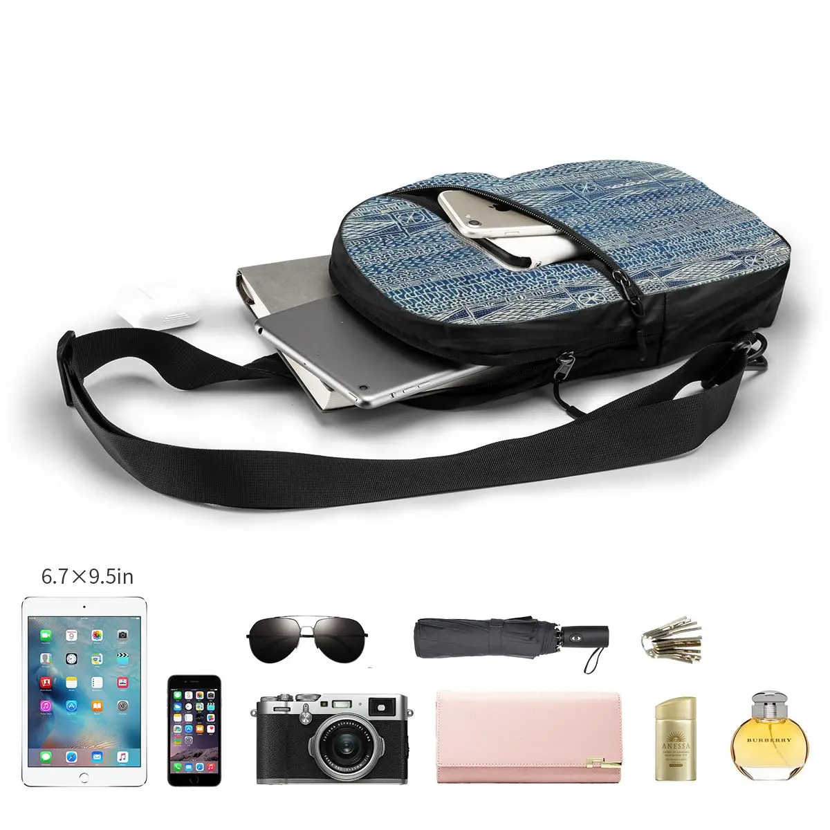 Ndop Cameroon West Африканский текстиль нагрудная сумка Мужской рюкзак через плечо на