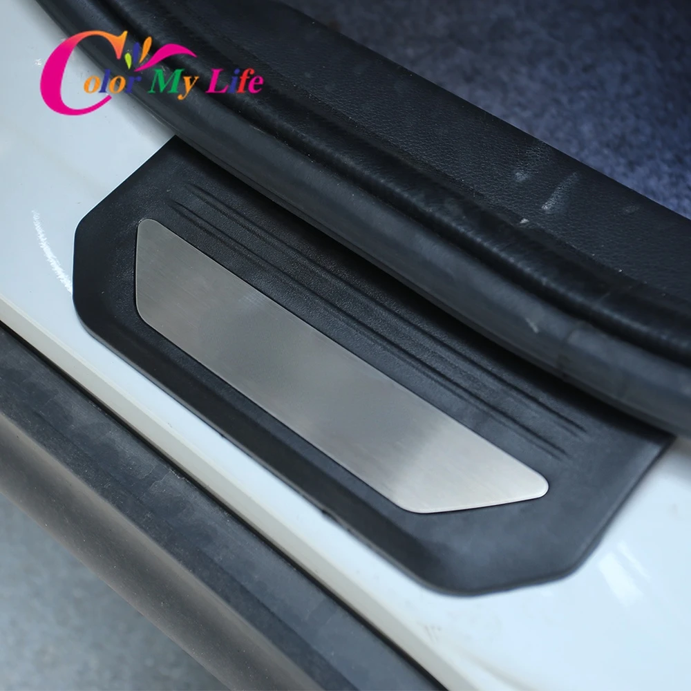 

Color My Life Accessories for Honda HRV HR-V 2015 - 2022 Stainless Steel Scuff Plate Door Sill Guards Protection Cover Trims