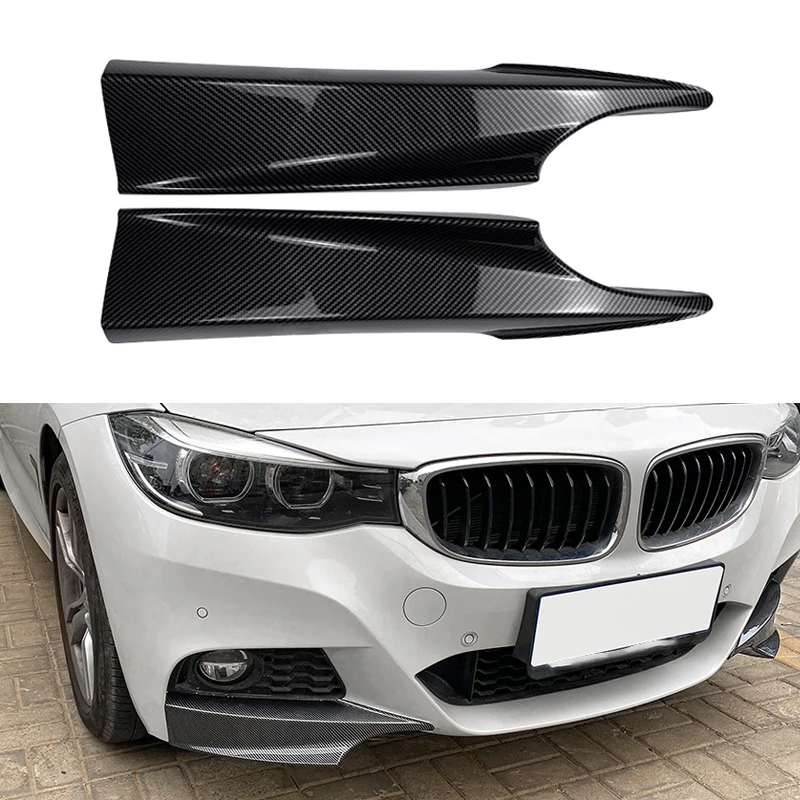 

Carbon Fiber Front Bumper Side Splitter Cover Lip Air Vent Intake Spoiler For BMW 3 Series GT F34 320i 325i M Sport 2014-2019