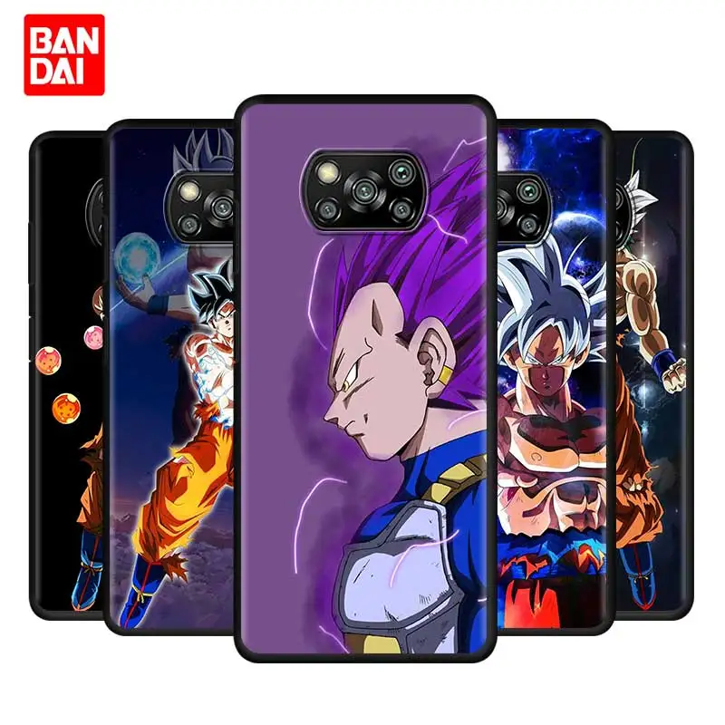 

Cartoon Anime Dragon Ball Z Phone Case for Xiaomi Mi Poco X3 NFC M3 F3 Note 11 10s 10t 9t K40 Pro Plus Ultra Cover Coque Luxury