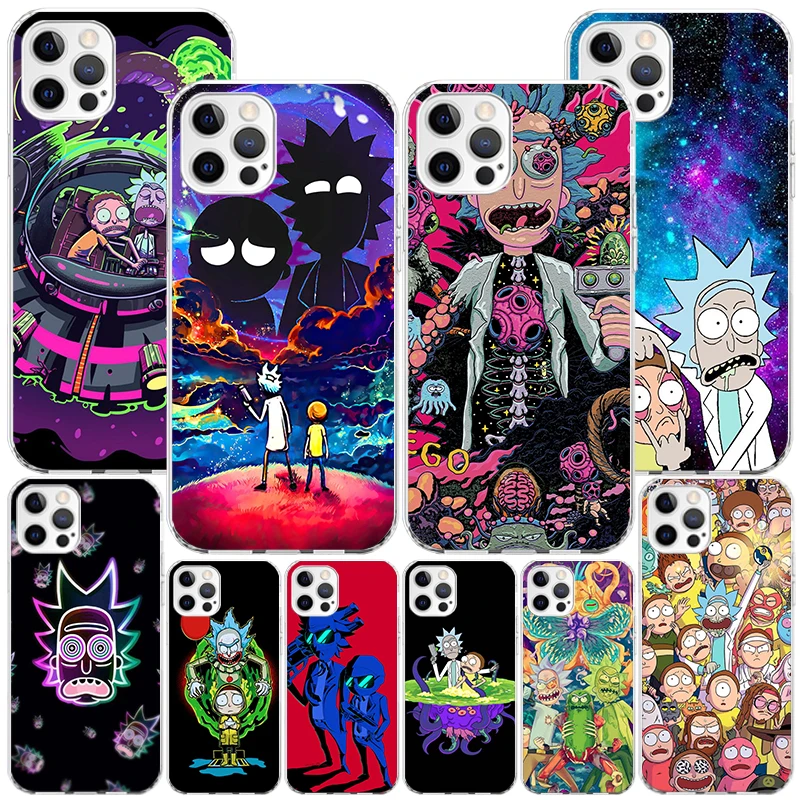 Чехол для телефона с рисунком аниме R-Ricks Pic iPhone 16 Pro Max 15 + 14 Plus 11 12 13 Mini Xs X XR 7 8 SE чехол