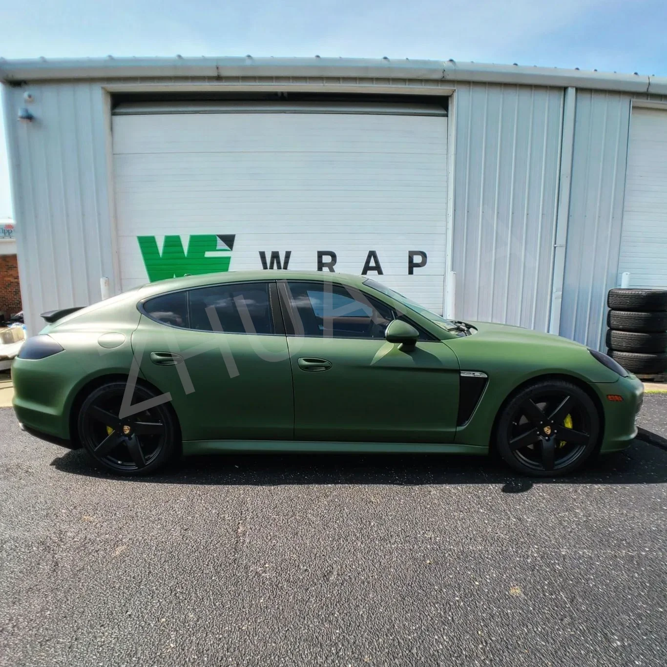 ZHUAIYA матовая зеленая виниловая пленка упаковочная яркая рулонное качество 152*18 м