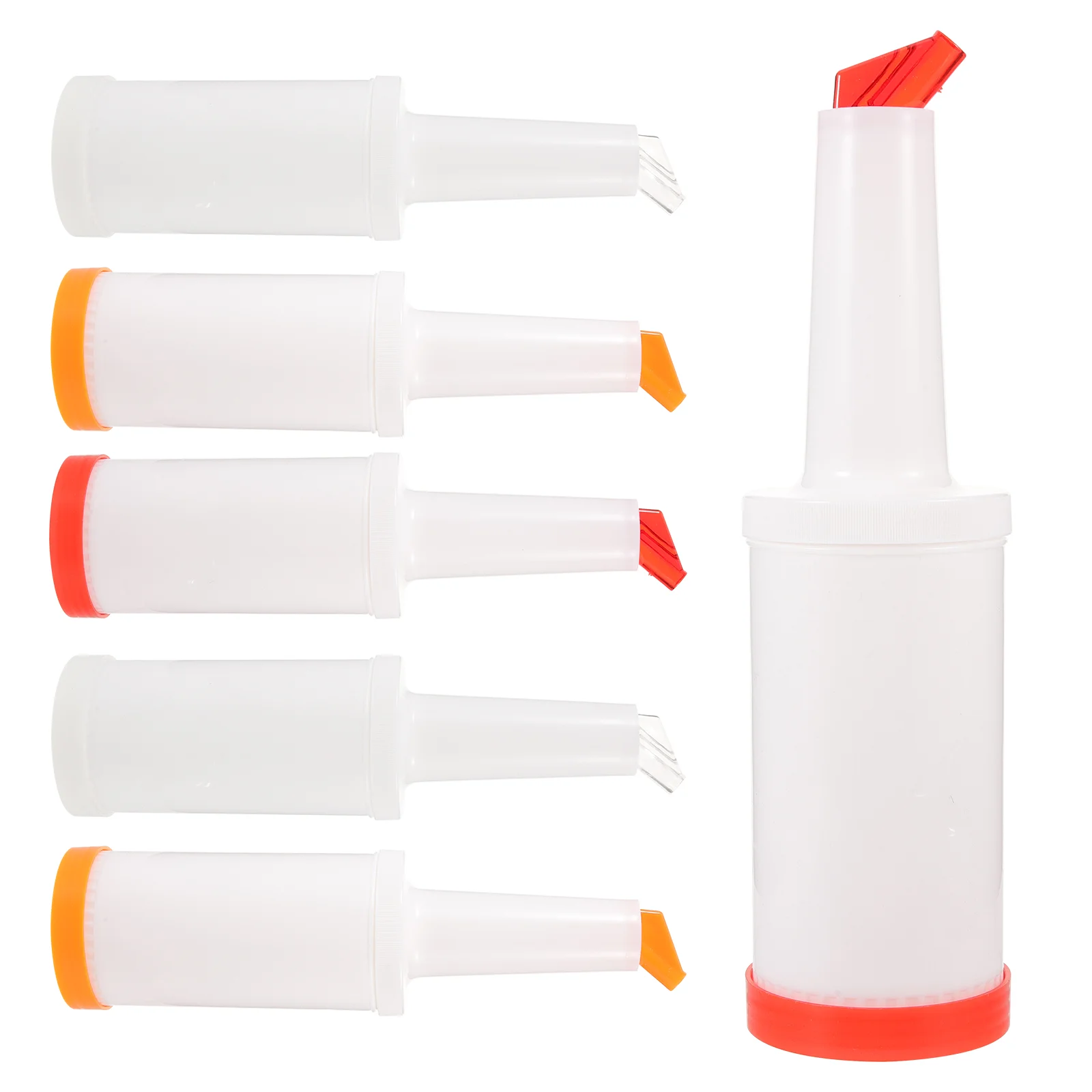 6 шт. 1 л бутылки для фруктового сока пластиковый кувшин бутылка бармена заливки