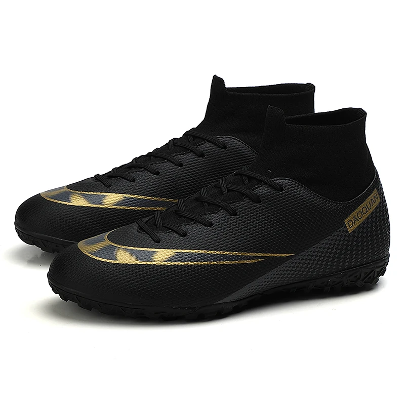 SENAGE Professional Soccer Shoes Men AG/TF High Ankle Football Boots Kids Boys Ultralight Futsal Soccer Cleats Sneakers