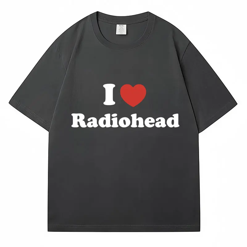 I Love Radiohead модная футболка с принтом большого размера из 100% хлопка для мужчин и