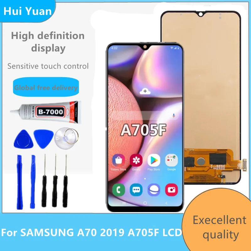 

Дисплей 6,7 ''для Samsung Galaxy A70 2019 A705 A705F A705DS, ЖК-дисплей, сенсорный экран, дигитайзер в сборе для Samsung A 70 LCD