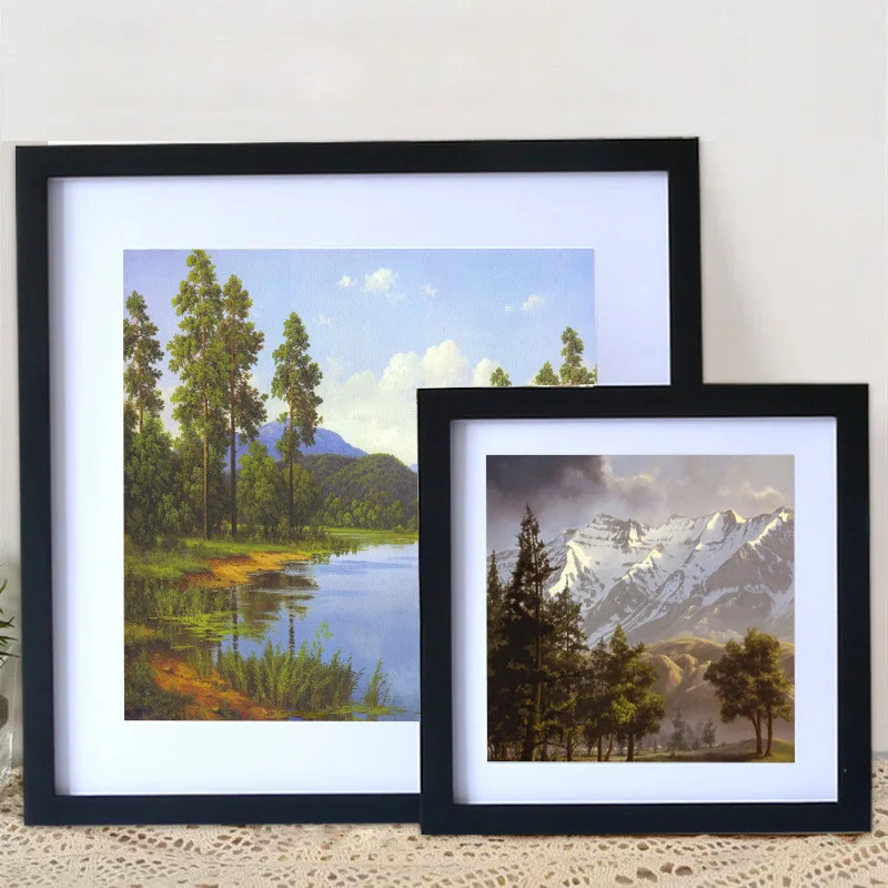 Настенная Деревянная Квадратная Фоторамка 20x20 См/25x25 См Декоративная В