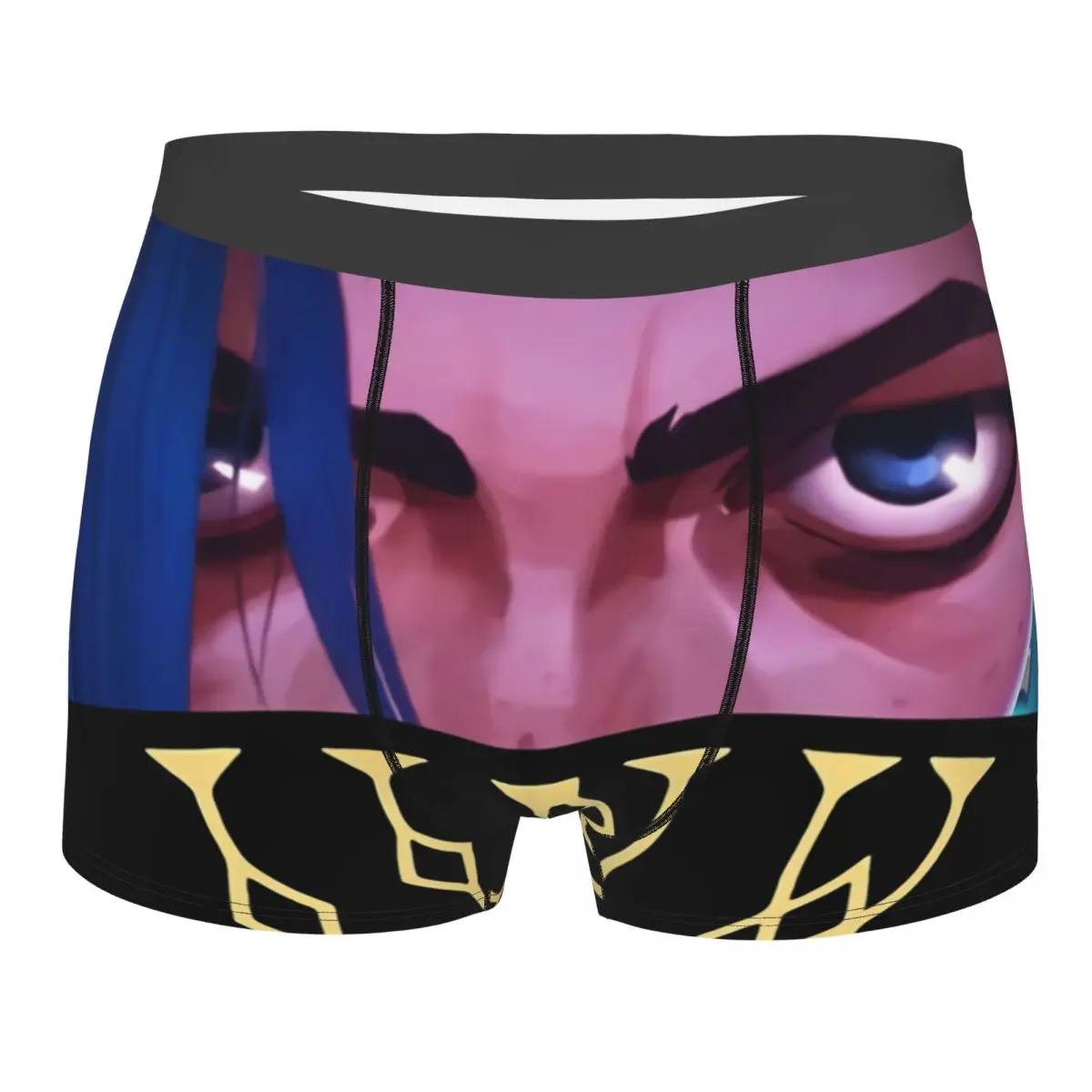 

Jinx Eyes Men Boxer Briefs Arcane League of Legends Animated Breathable Funny Underpants Print Shorts Birthday Gifts