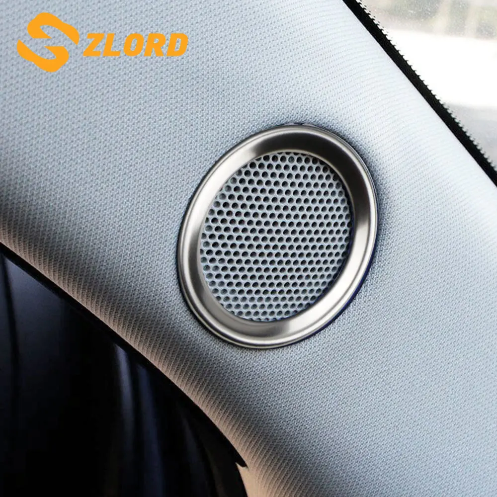 

Звуковое кольцо для динамика из нержавеющей стали, отделка крышки для Mazda CX-5 CX5 2017-2022, украшение, аксессуары для внутренней молдинги