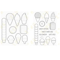 sweet treats metal cutting dies silicone stamps scrapbooking new make photo album card diy paper embossing craft supplies 2022