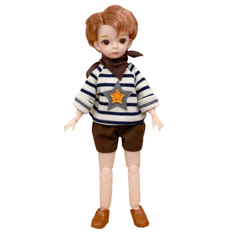 AITOYYA 1/6 BJD Кукла 30см Мальчик с короткими волосами 20 подвижных соединений Игрушки для кукол Fahion Одежда и обувь DIY Игрушка подарок для девочек.