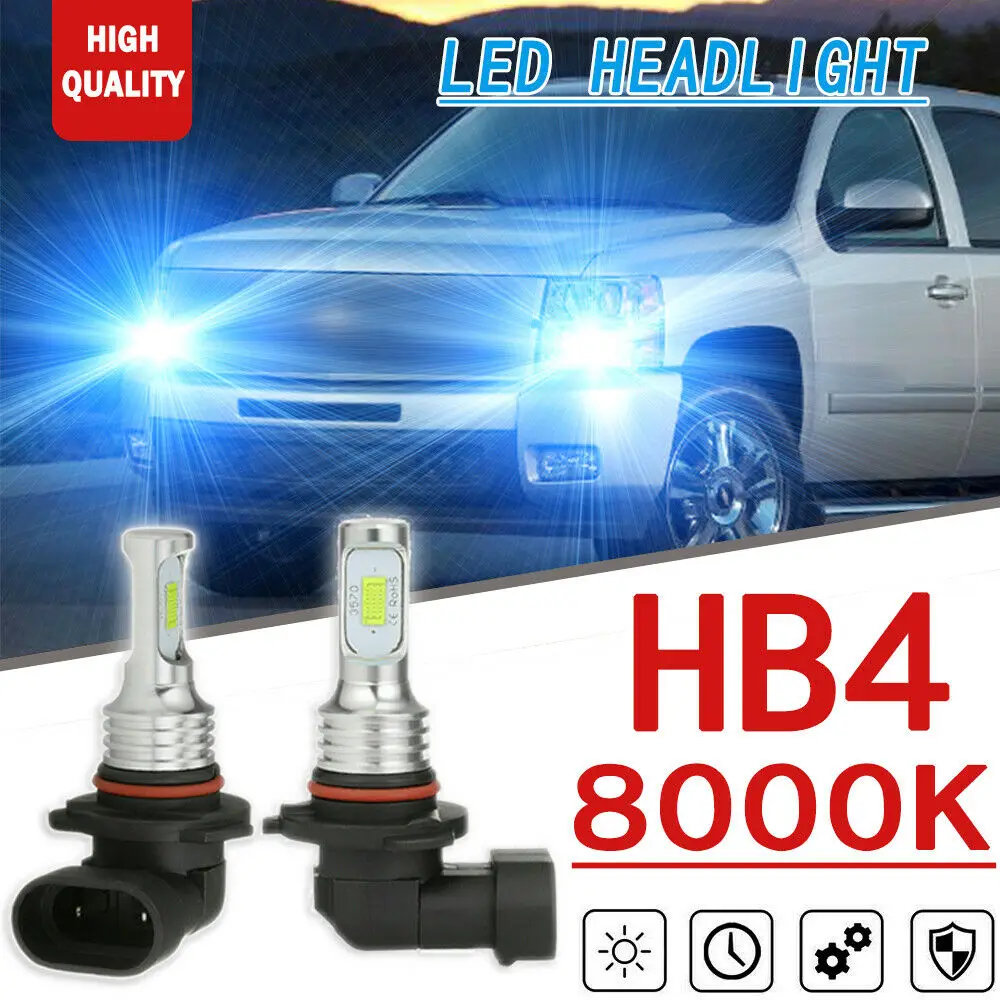 

2x 9006 HB4 Low Beam LED Headlights Ice blue For International Truck Pro Star Prostar 2008-2016