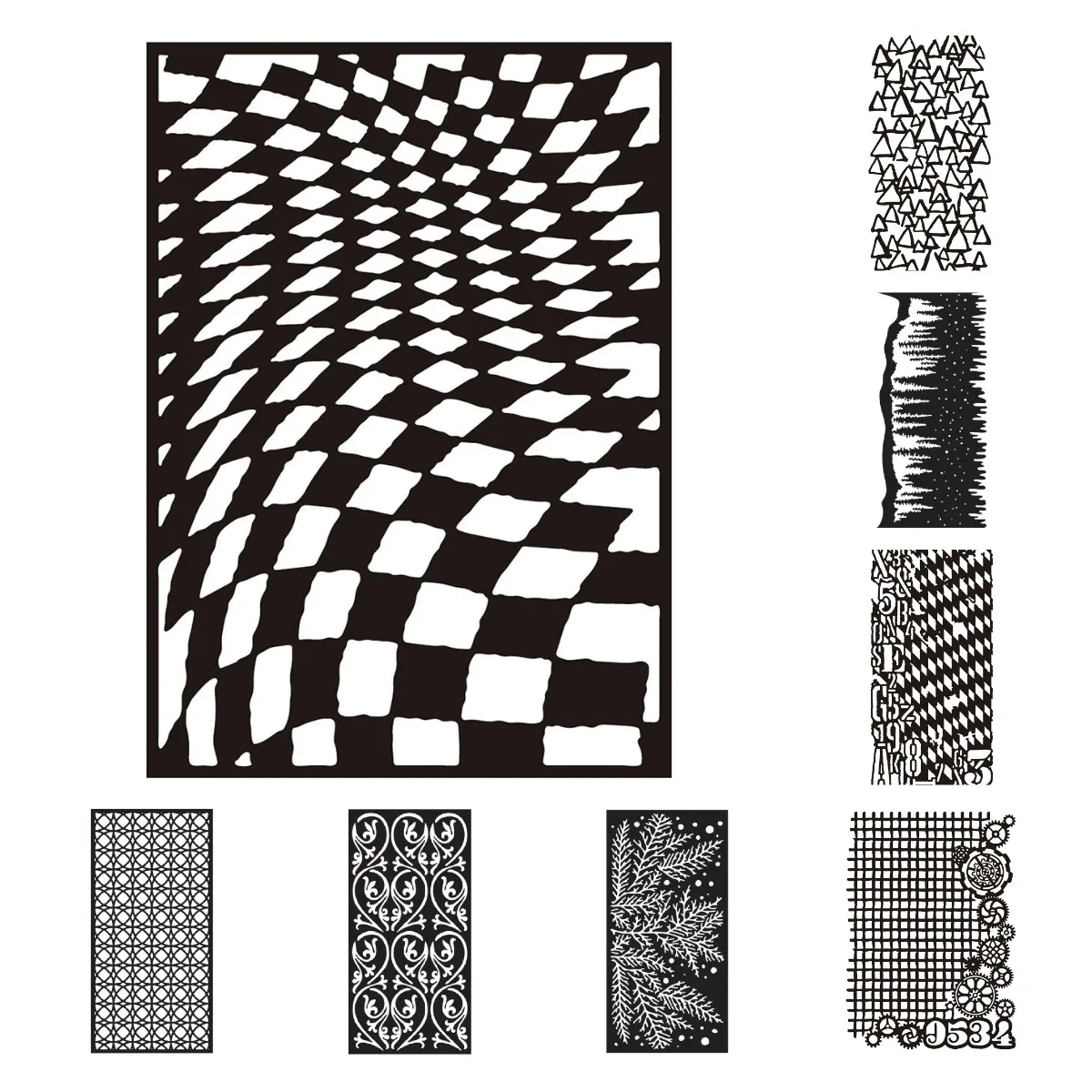 

2022 New Rectangles Hearts Flowers Circles Forest Branches Stencils Diy Craft Scrapbooking Cards Paper Decoration Coloring Molds