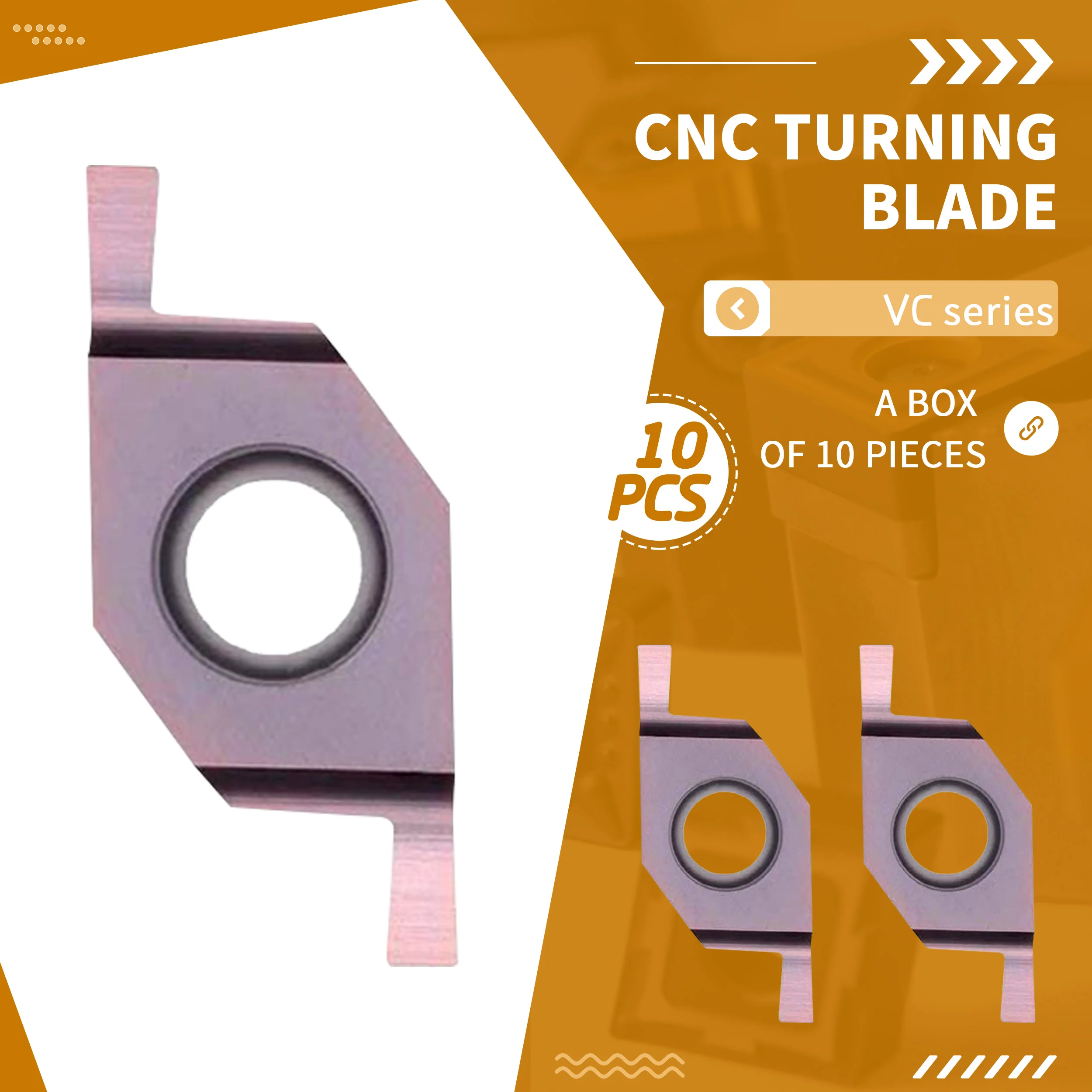 VC1103R/VC1604R100 150 200 250 300 CNC Lathe End Face Grooving Inserts Stainless Steel Soft Steel General Wear-resistant Blades