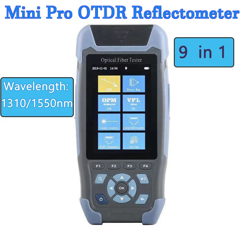 

NK3200D Mini Pro OTDR Reflectometer 9 Functions In 1 Device OPM OLS VFL Event Map Ethernet Cable Sequence Distance Tracker