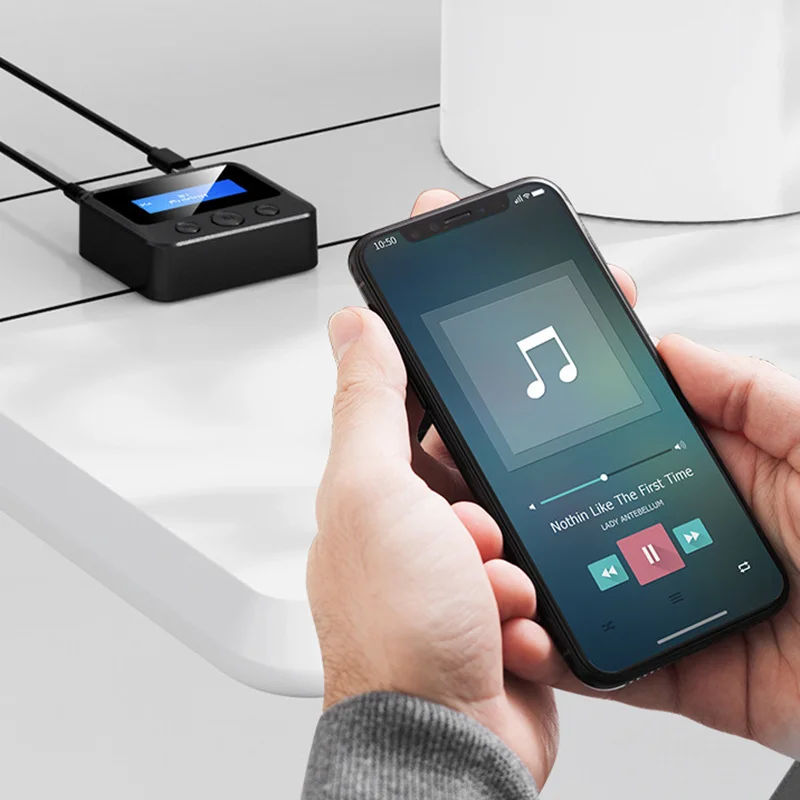 

Горячая Распродажа Bluetooth-совместимый 5,0 аудиоприемник передатчик USB ЖК-дисплей Мини 3,5 мм Aux RCA беспроводной адаптер
