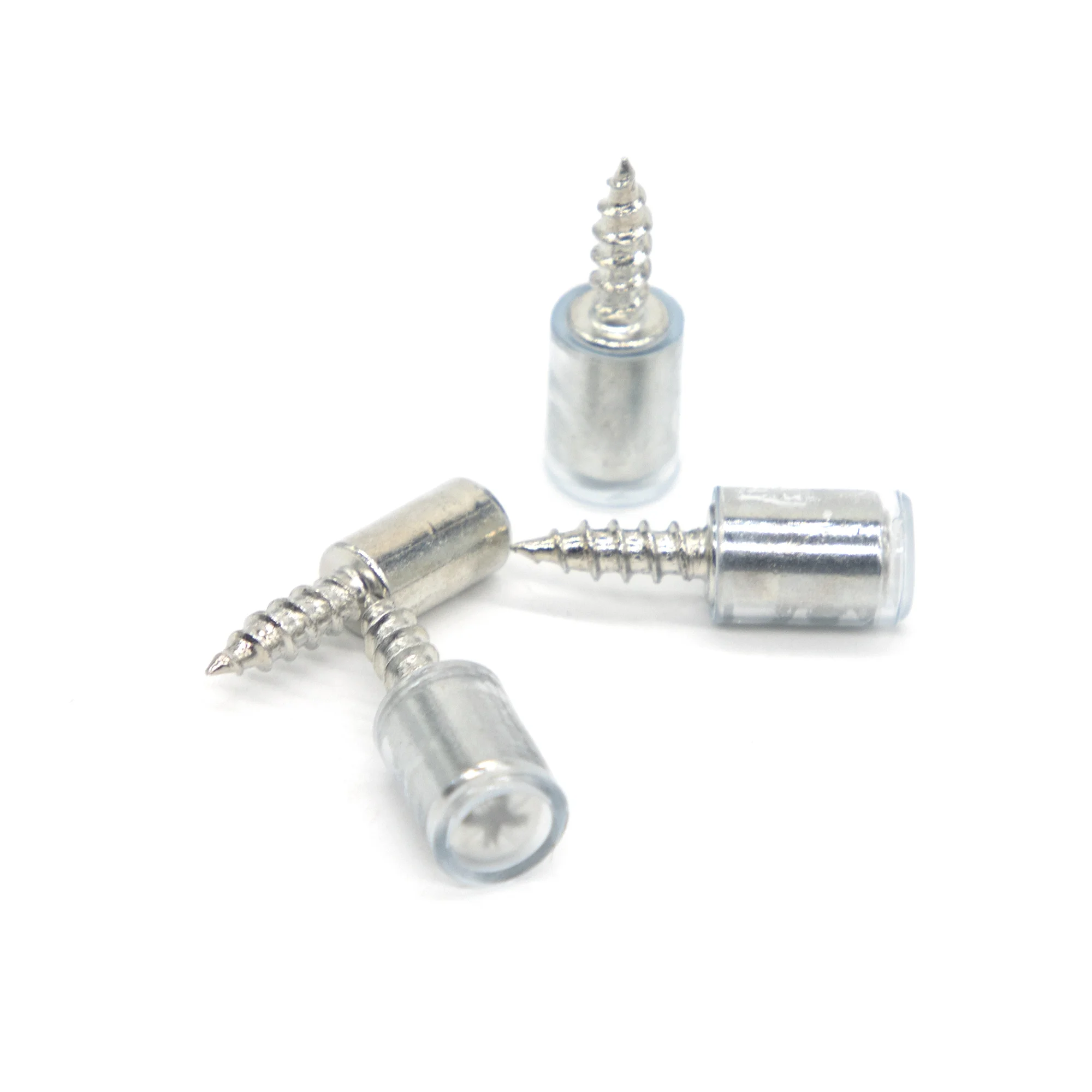 50set Cross Self-tapping Screw Layer Plate Holder Support Glass Studs Pegs Nonslip Partition Nail For Wooden Cabinets Wardrobes