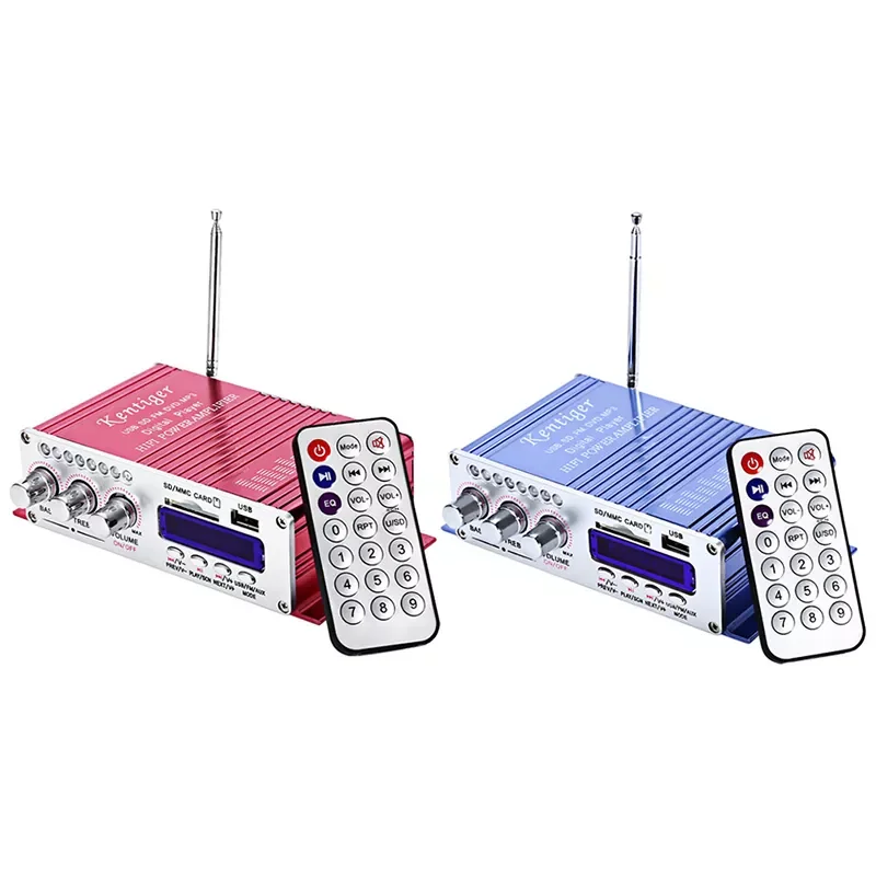 Автомобильный стереоусилитель HY502 12 В 2 канала с поддержкой USB MP3 FM Hi-Fi |