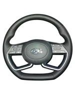 customized for hyundai tucson l sonata 10th elantra 7th 20 21 diy hand sewn steering wheel handle cover interior car accessories