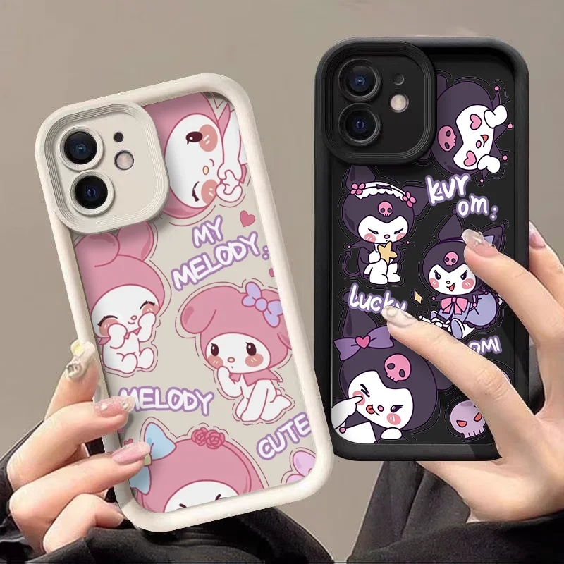 Cartoon Sanrio Kuromi My Melody Phone Case for OnePlus 10R 11 Nord 2 3 CE2 CE3 CE4 Lite 5G ACE2 ACE3 4G Soft Silicon TPU Covers
