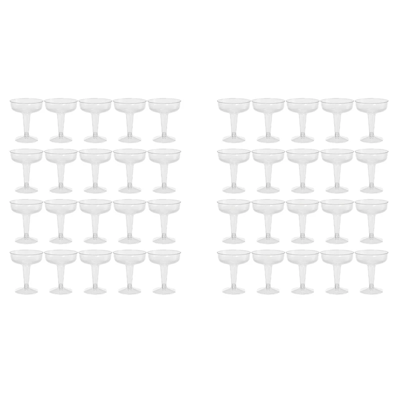 

AFBC New Plastic Champagne Flutes Disposable - 60Pcs Clear Plastic Champagne Glasses For Parties Clear Plastic Cup
