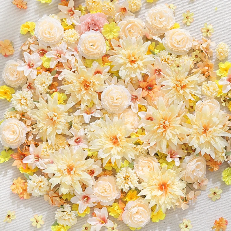 Искусственные цветы мини шелк роза пион ромашка 20/50 шт