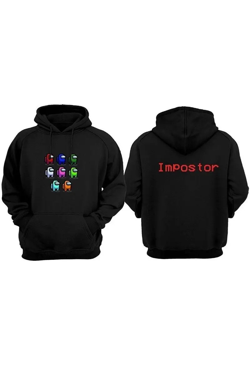 

Unisex black Among Us Hoodie Hoodie