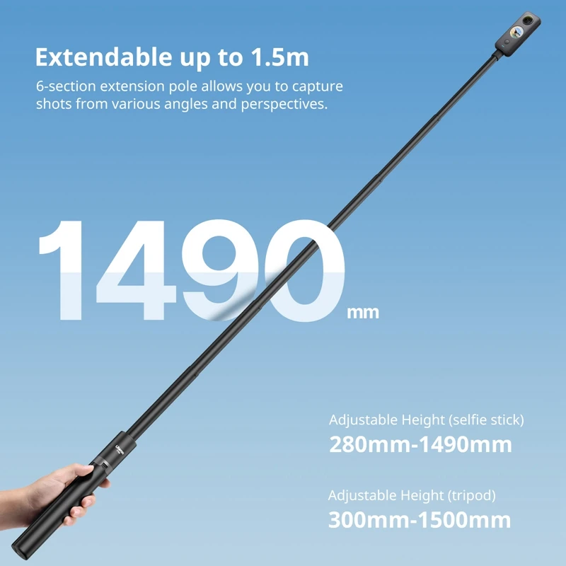 Селфи-палка Ulanzi TT52 1 5 м 28-150 см 800 г