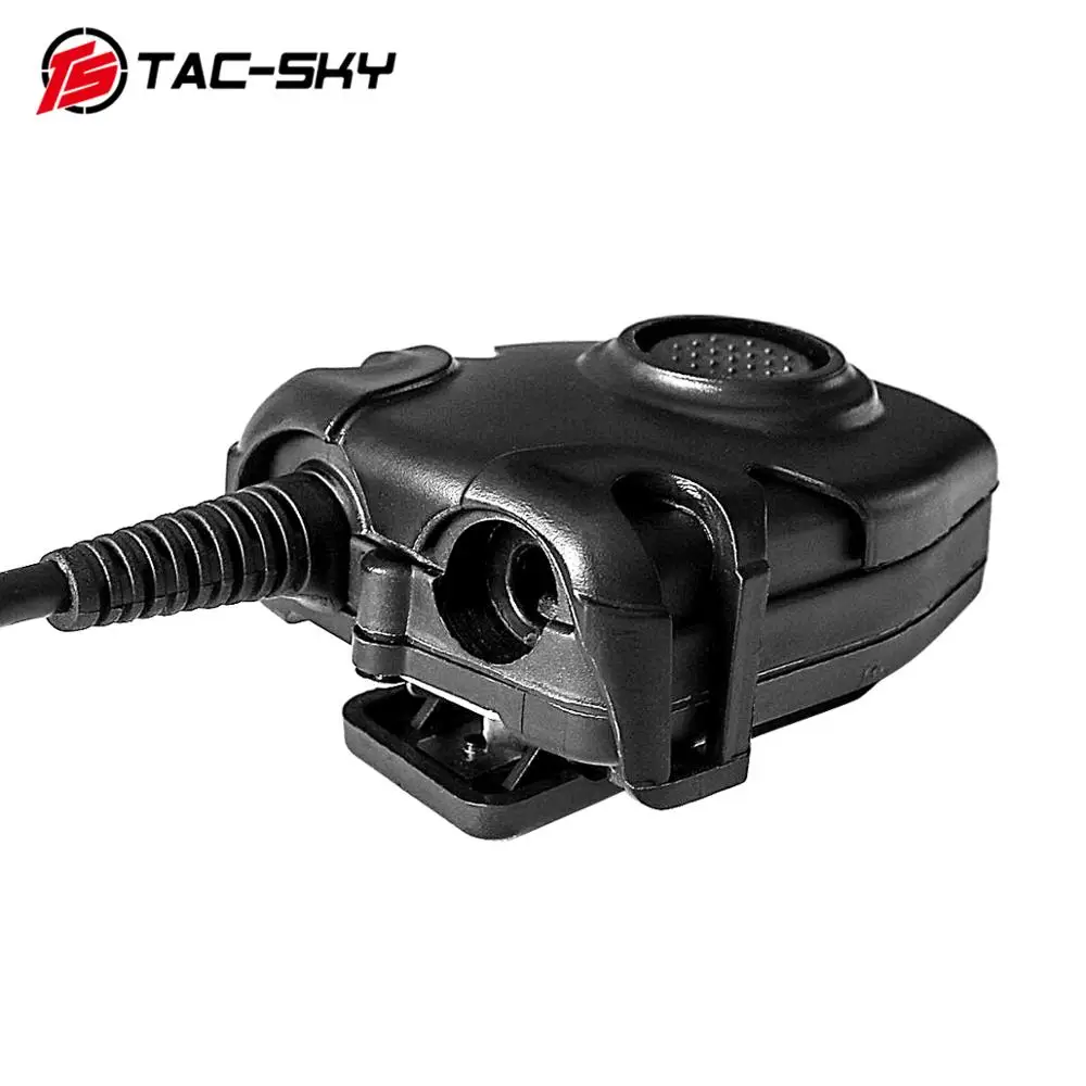 TS TAC-SKY Military Adapter Tactical PTT Compatible with Peltor Kenhwood Baofeng UV-5R Tactical PTT