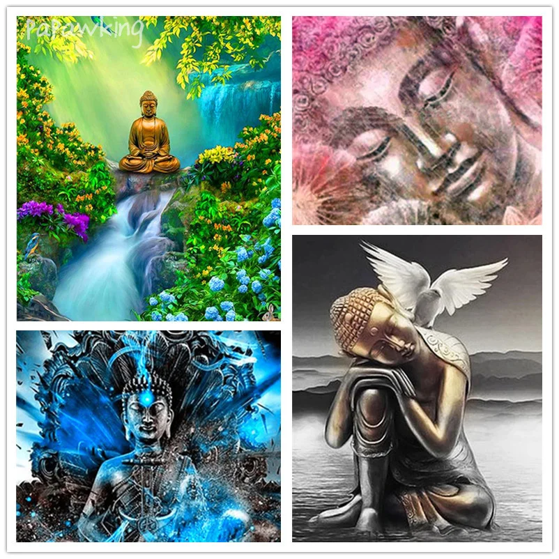 

Religious Diamond Painting Buddha Full Drill 5D Diy Diamond Art Embroidery Cross Stitch Mosaic Home Decor Picture Handmade Gift