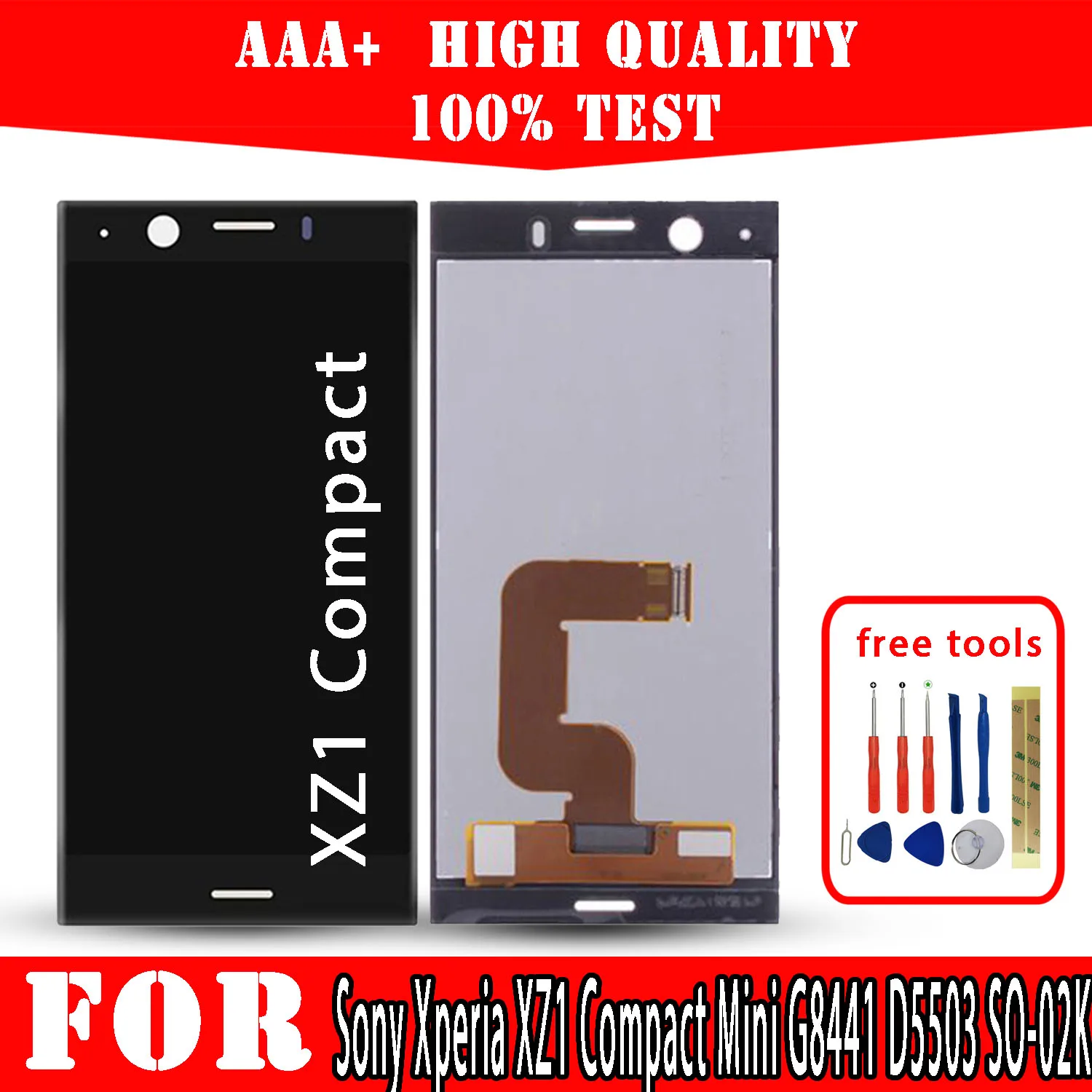 original lcd for sony xperia xz1 compact mini g8441 d5503 display premium quality touch screen replacement parts phones repair free global shipping