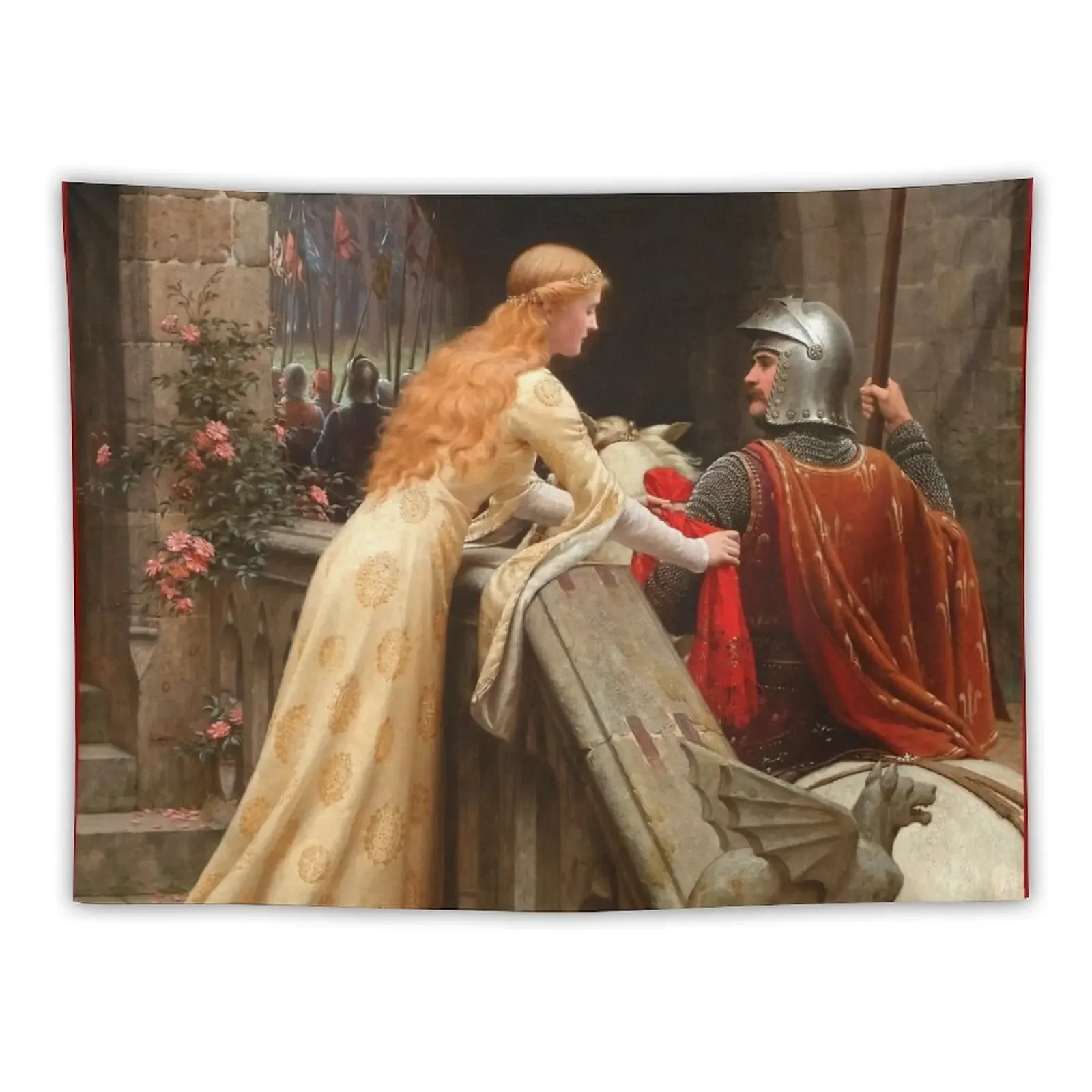 Эдмунд Блейр Лейтон Бог Скорость! Гобелен на стене декор для спальни украшение