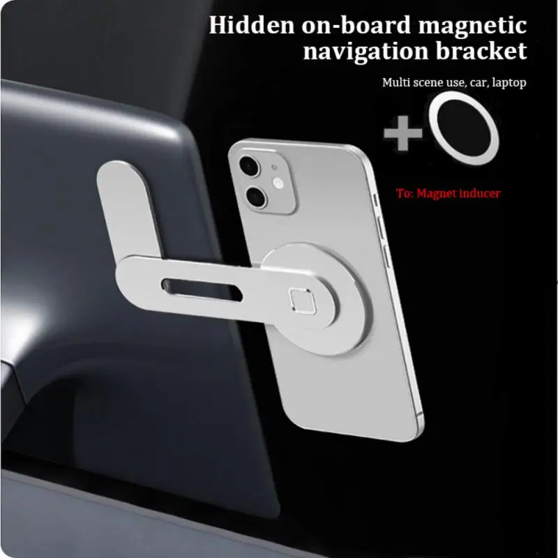 

Suitable for Tesla car mobile phone holder magnetic floating screen car navigation aluminum alloy computer mobile phone holder