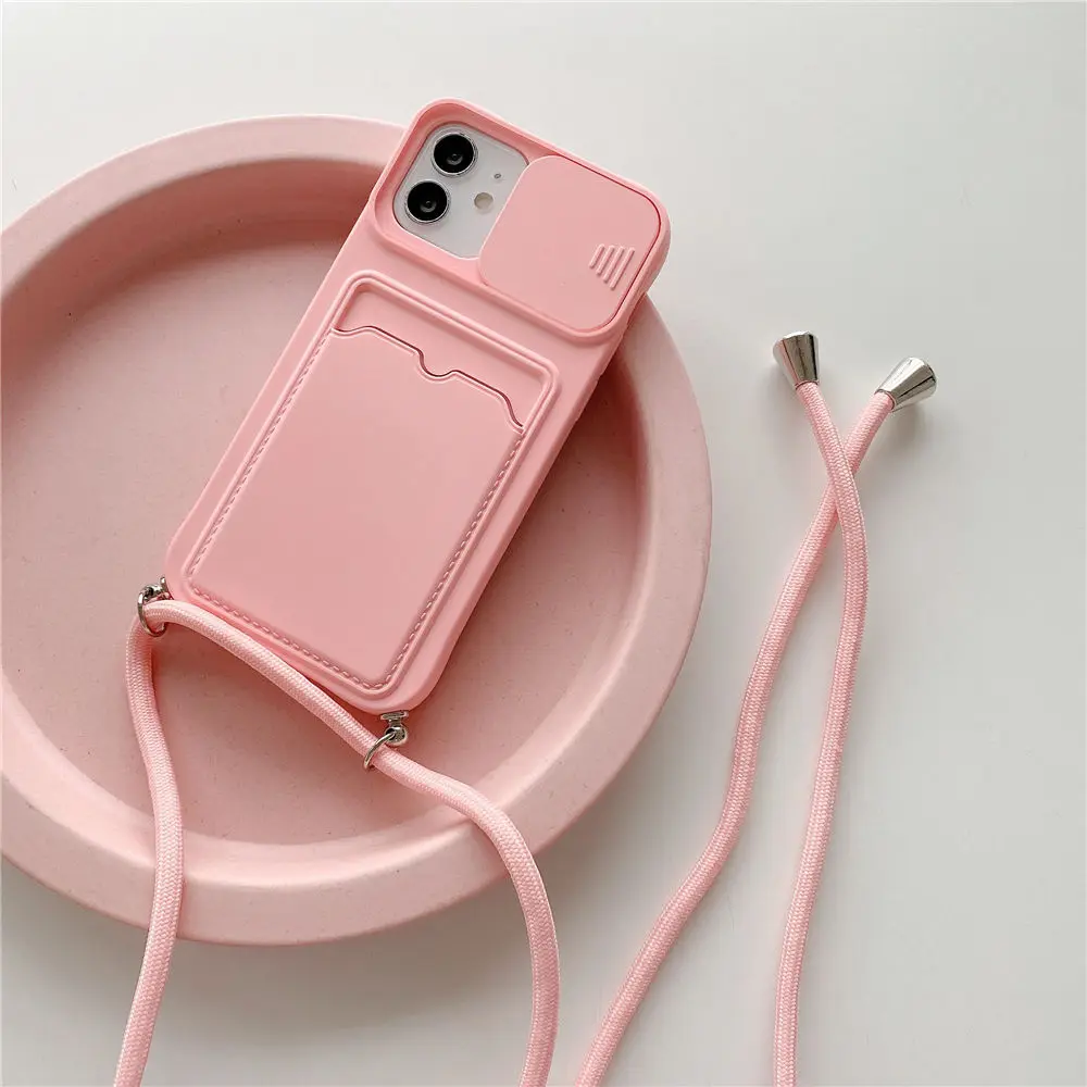 Жидкий силиконовый чехол для iPhone 13 12 MiNi 11 Pro X XR XS Max 6s 7 8 Plus SE 2 с ремешком через плечо