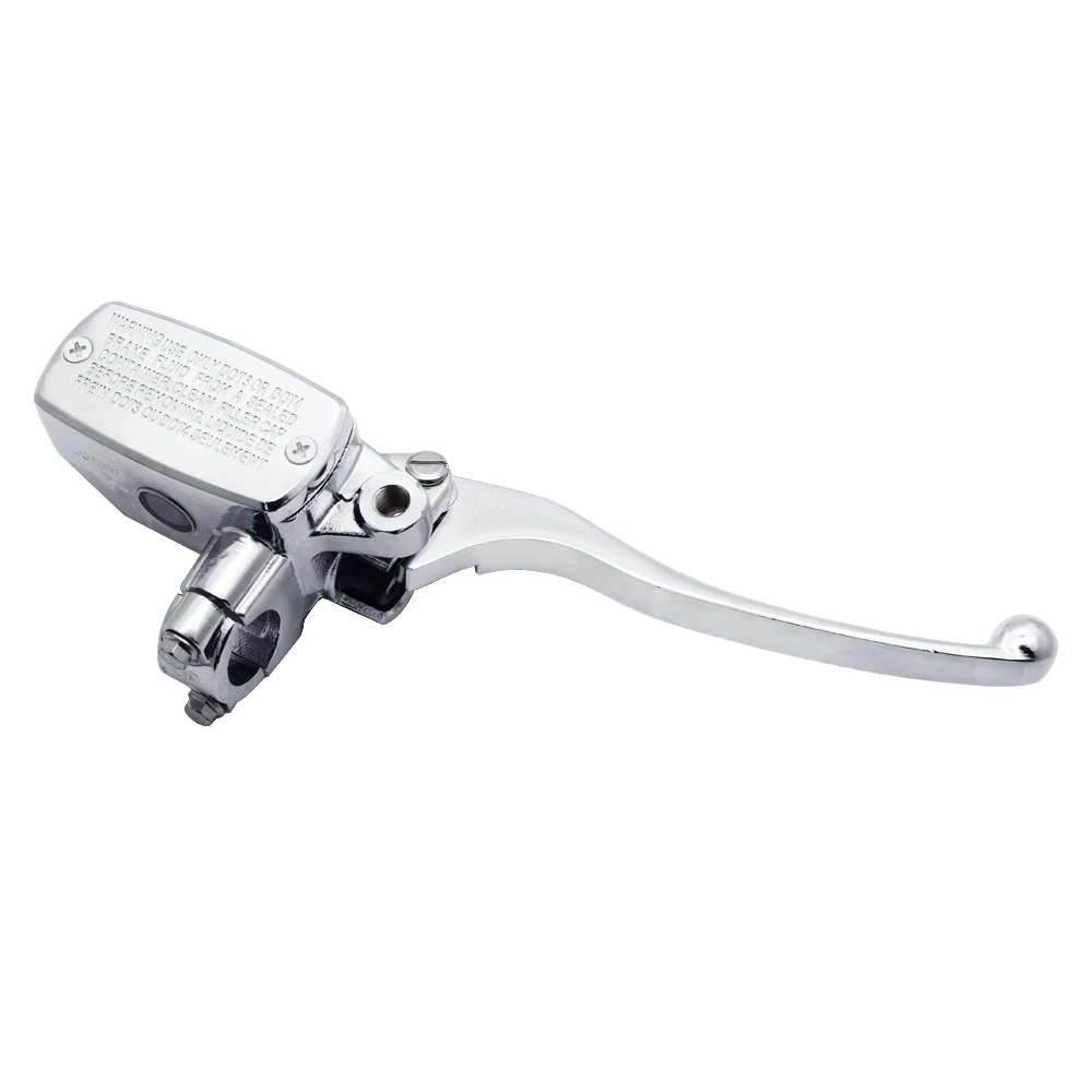 

7/8 "22 мм передний мотоциклетный гидравлический тормозной насос, главный цилиндр, серебристый, левый и правый дисковый тормозной рычаг, универсальный с переключателем тормоза M10