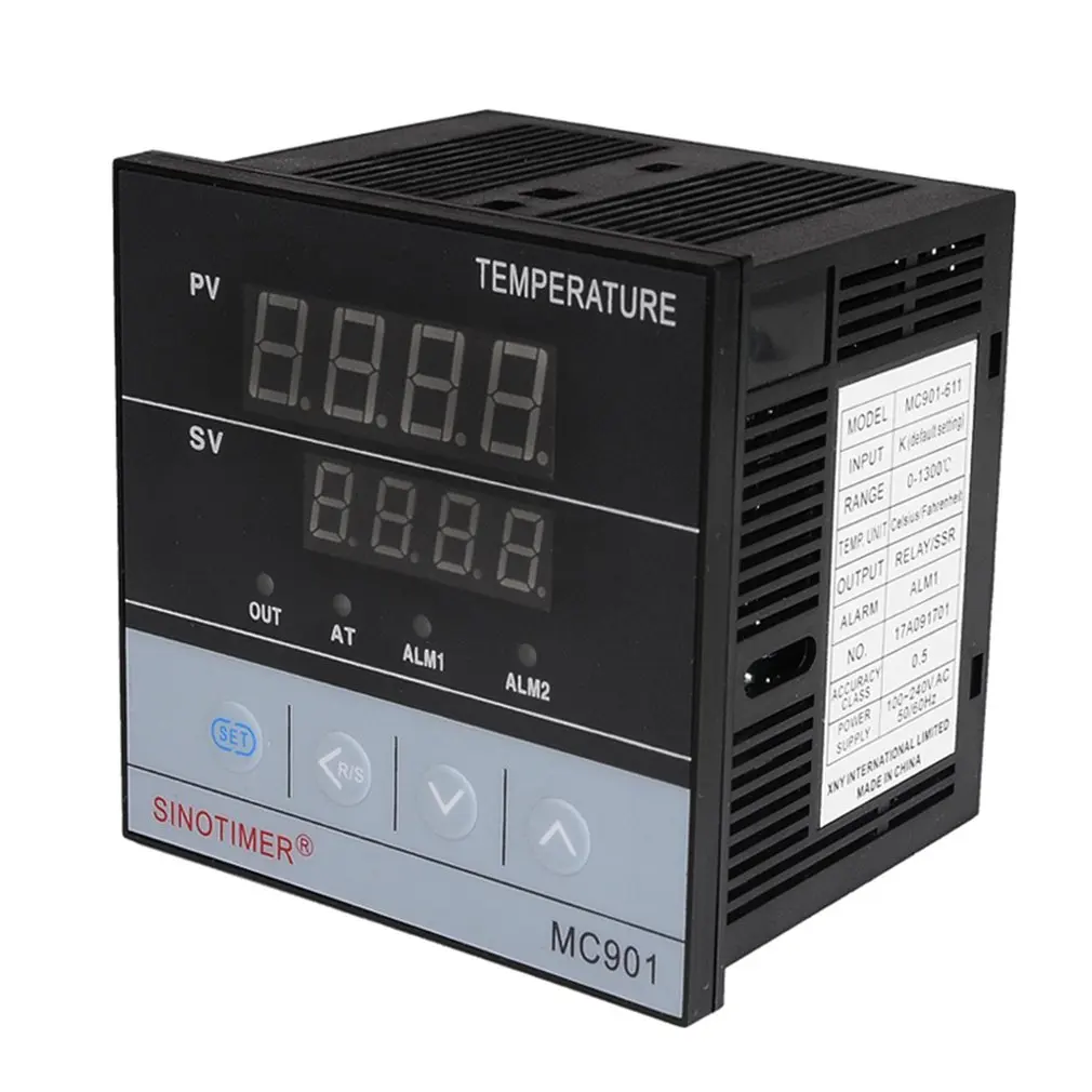

MC901 Digital Waterproof PID Temperature Controller K Type PT100 Sensor Input Relay SSR Output 85-265V