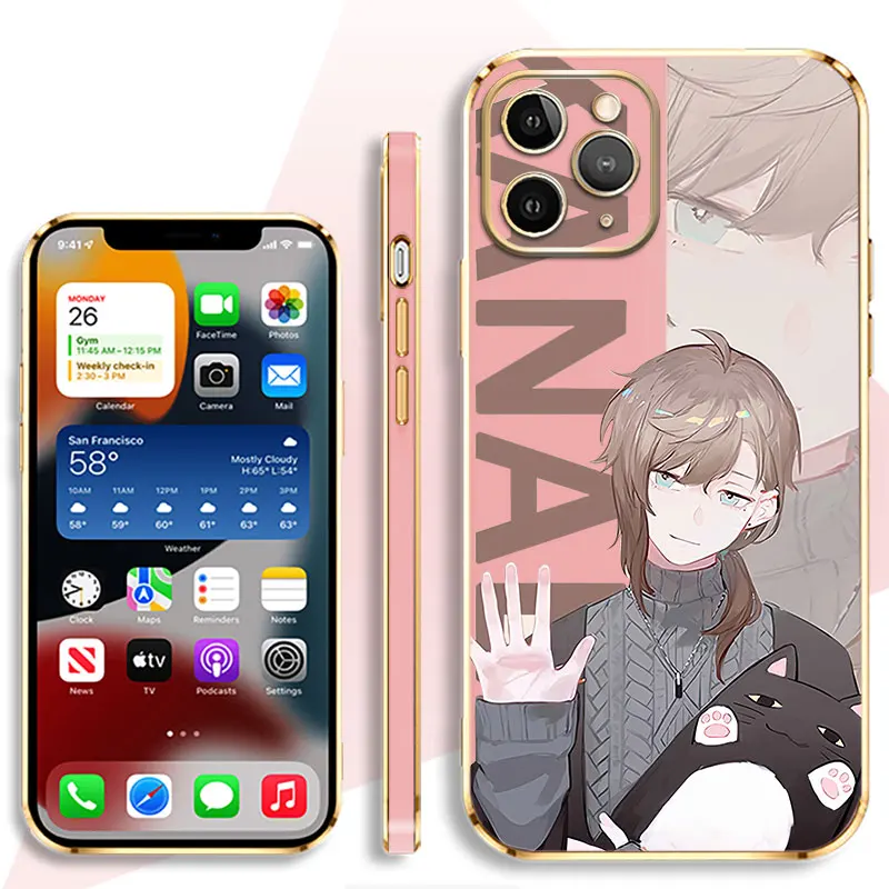 Мягкий японский армированный чехол для телефона Kanae Luca с рисунком аниме iPhone 11 12 13