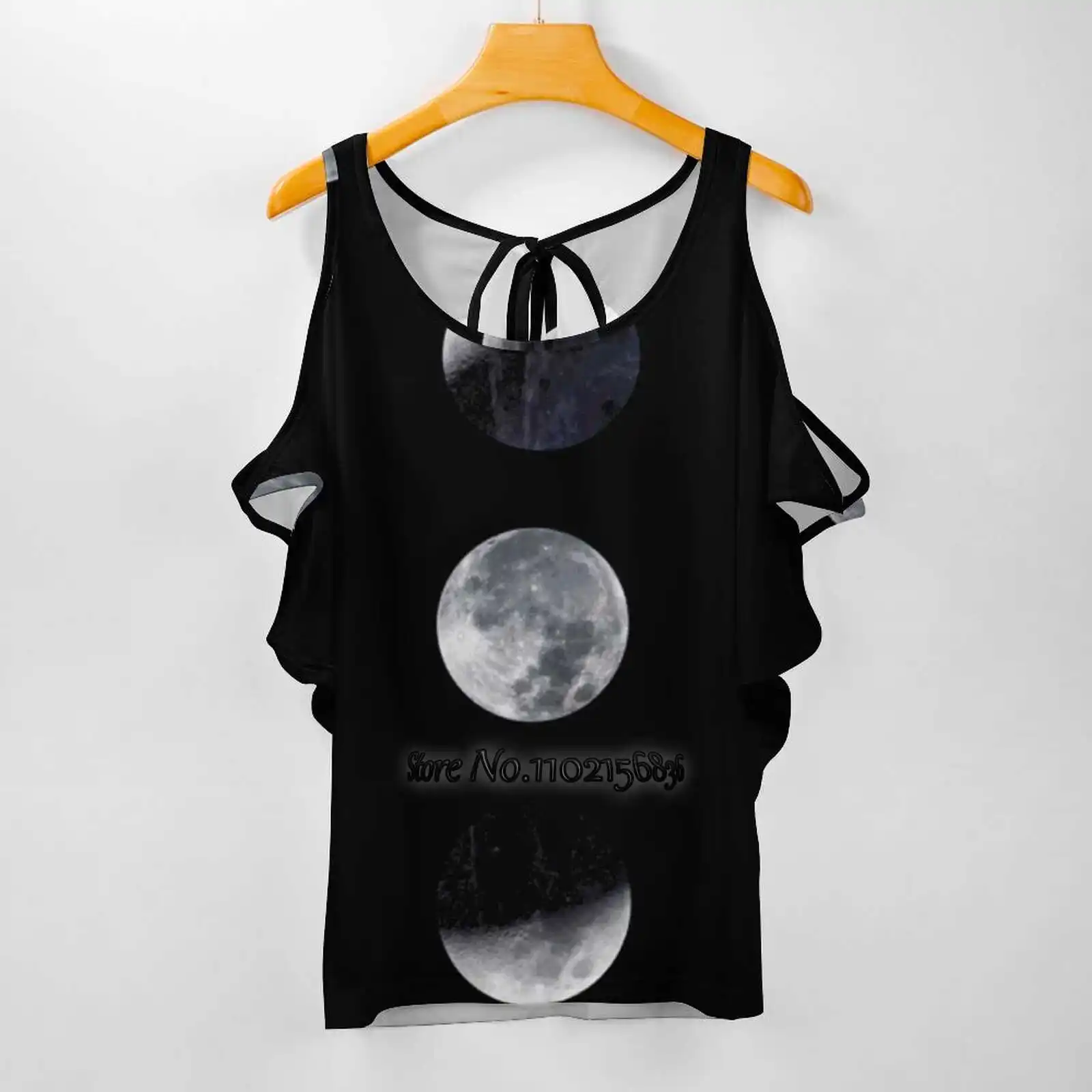 

Футболка женская с принтом фаз Луны, модный топ с коротким рукавом в стиле Харадзюку, с изображением Луны, Вселенной, космоса и неба