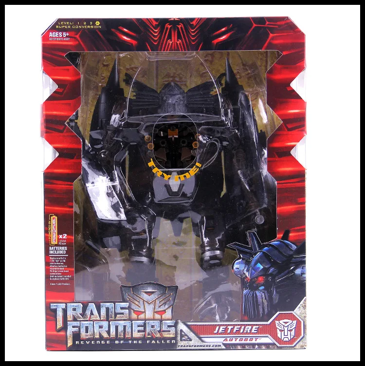 Игрушка-лидер деформации Jetfire может сочетаться с экшн-фигурками Optimus Prime модели