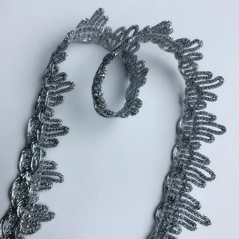 Золотые Серебряные Кружевные Бейки 5 М/16 4 Фута В Каждой Упаковке Вязаные Края